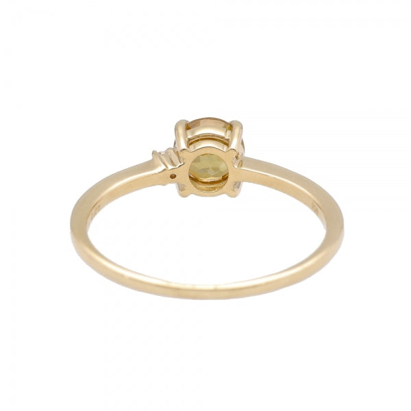 スフェーン/ダイヤモンド K18リング(7月誕生石)《WRGN4136》