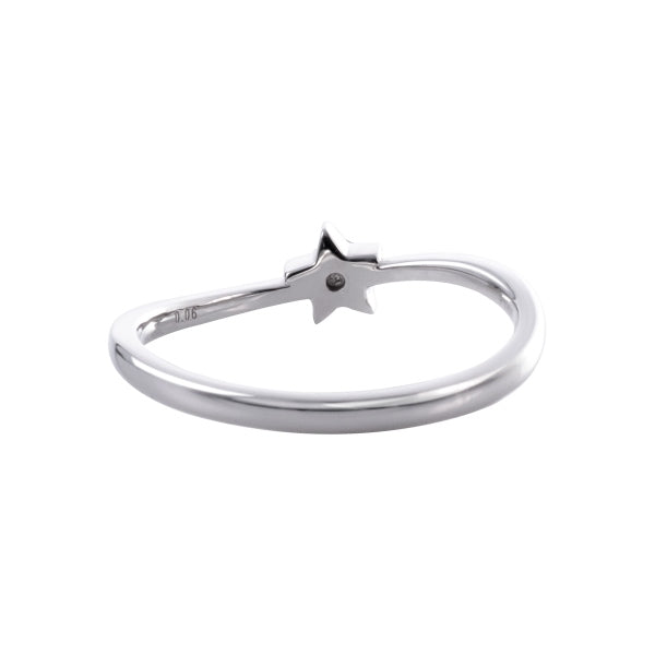 ダイヤモンド プラチナリング(スターモチーフ/ブリリアントタイム/4月誕生石)《WRGD4139》