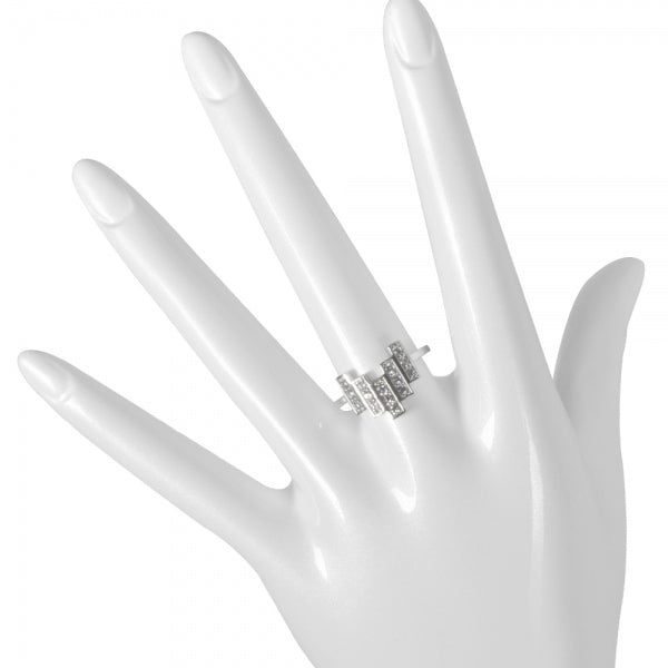 ダイヤモンド K18リング(計0.3カラット/タイル/4月誕生石)《WRGD3267》