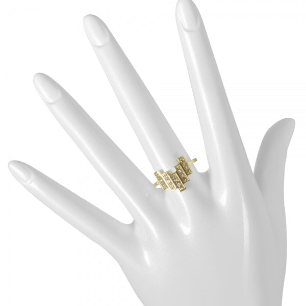 ダイヤモンド K18リング(計0.3カラット/タイル/4月誕生石)《WRGD3268》