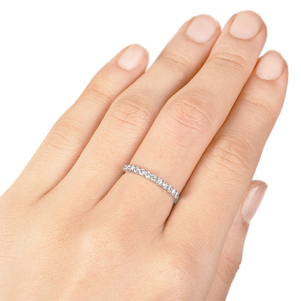 ダイヤモンド プラチナリング(計0.3カラット/ハーフエタニティ/4月誕生石)《WRGD2665》