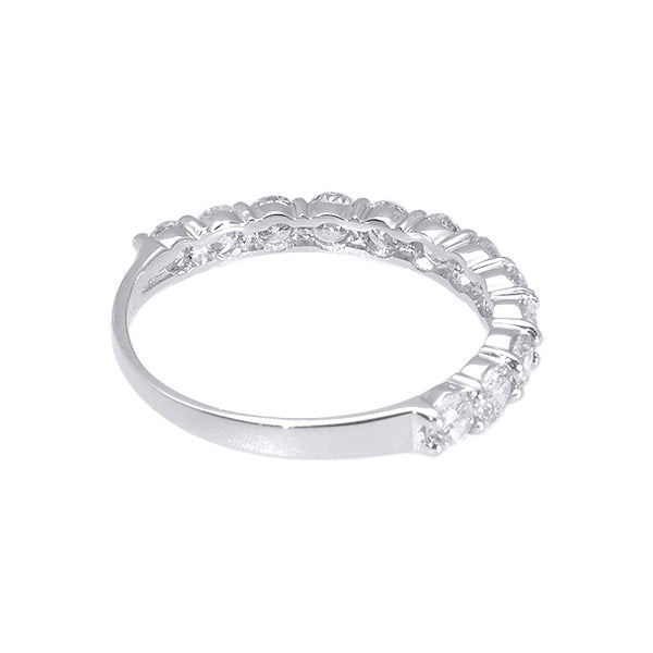 ダイヤモンド プラチナリング(計1.0カラット/ハーフエタニティ/4月誕生石)《WRGD2667》