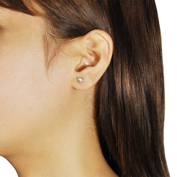 ダイヤモンド プラチナピアス(計0.6カラット/GカラーUP/SI1UP/スタッド/ハート/4月誕生石)《JEPD1218》