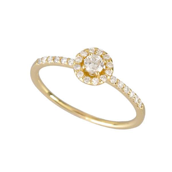 ダイヤモンド K18リング(計0.25カラット/4月誕生石)《WRGD2507》