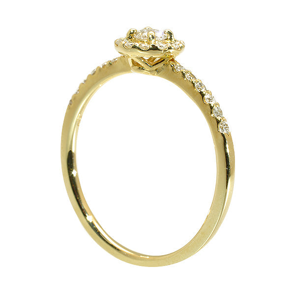 ダイヤモンド K18リング(計0.25カラット/4月誕生石)《WRGD2507》