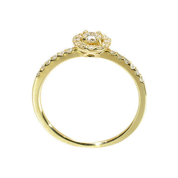 ダイヤモンド K18リング(計0.25カラット/4月誕生石)《WRGD2507》