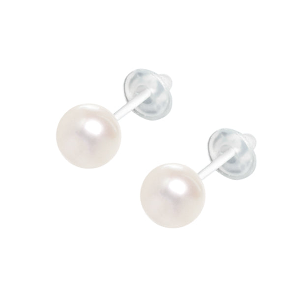 パール セラミックピアス(アコヤ真珠/6.0mm~6.5mm/スタッド/6月誕生石)《WEPQ2690》