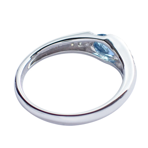 アクアマリン/ダイヤモンド プラチナリング(オーバル/3月誕生石)《WRGN3073》