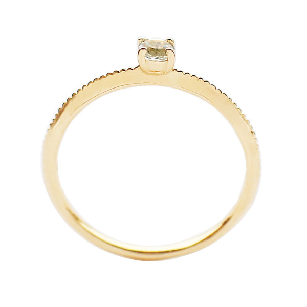 アクアマリン K18リング(パレット/ミル打ち/3月誕生石)《WRGN3000》