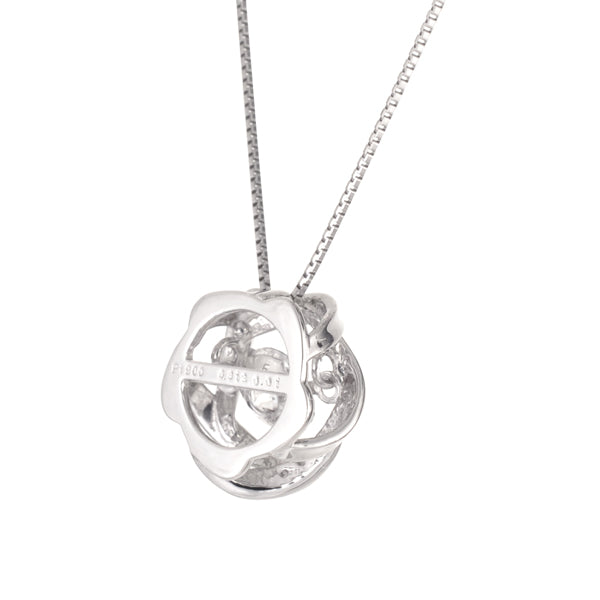 ダイヤモンド PTネックレス(0.3カラット/Dカラー/SI2UP/3EX(H&C)/ダンシングストーン/一粒/4月誕生石/グレーディングレポート付き)