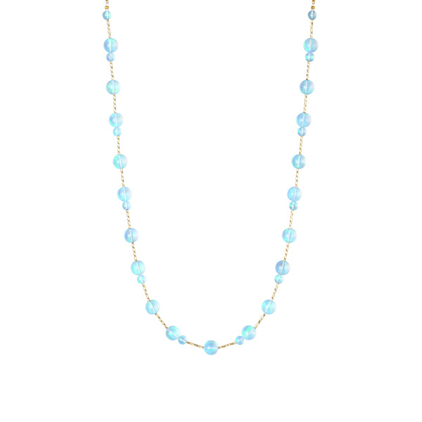 ウォーターオパール K14ネックレス(クレサンベール/10月誕生石)《JNKW1627》