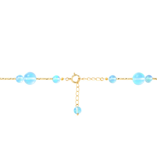 ウォーターオパール K14ネックレス(クレサンベール/10月誕生石)《JNKW1627》