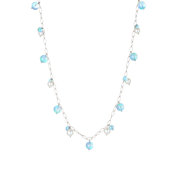 ウォーターオパール K14ネックレス(クレサンベール/10月誕生石)《JNKW1628》