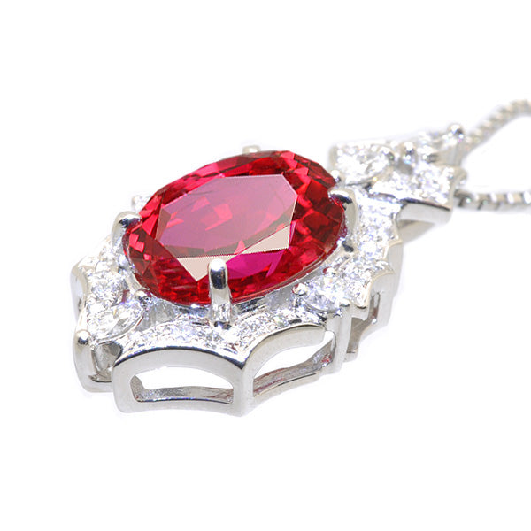 ルビー/ダイヤモンド プラチナネックレス(クレサンベール/35周年/7月誕生石)《BPDR6931》