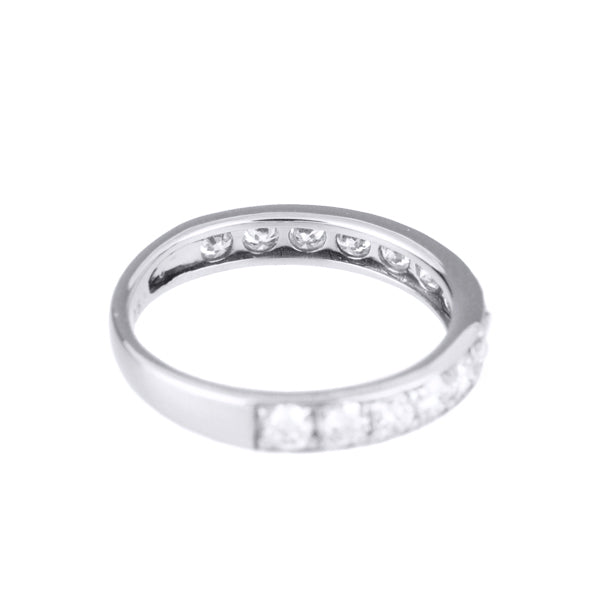 ダイヤモンド プラチナリング(計0.5カラット/ピンキーリング/ハーフエタニティ/4月誕生石)《B03D3138》