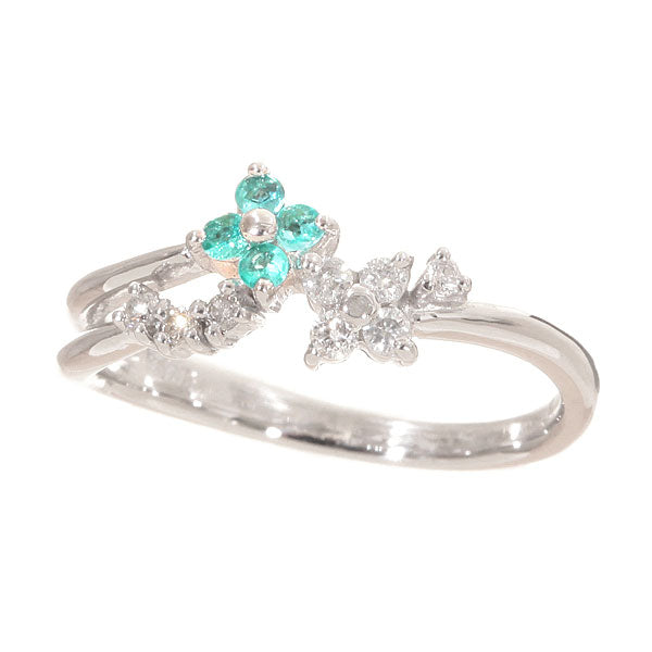 トルマリン/ダイヤモンド K18リング(ネオンブルー/10月誕生石)《WRGN3002》