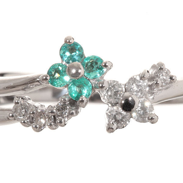 トルマリン/ダイヤモンド K18リング(ネオンブルー/10月誕生石)《WRGN3002》