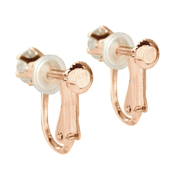 ダイヤモンド K18イヤリング(計1.0カラット/TTLBカラー/I/4月誕生石)《WESD2564》