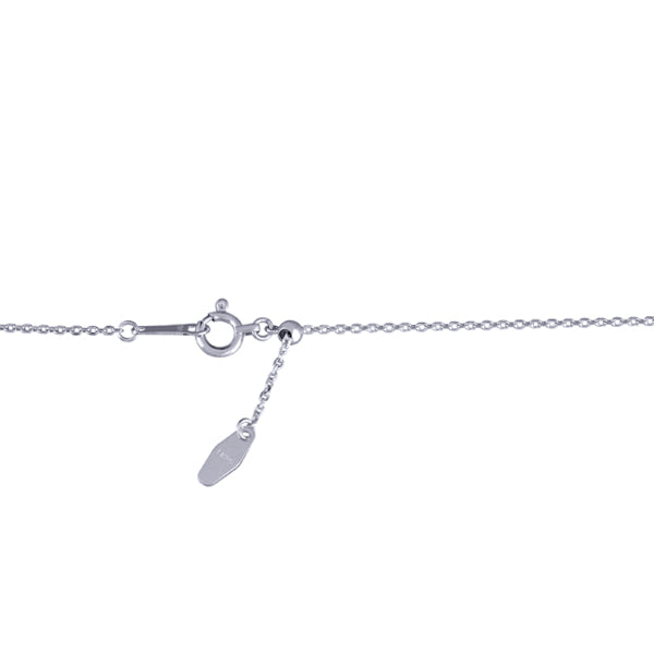 ブルーサファイア/ダイヤモンド K18ネックレス(クレサンベール/プリンセス/ミル打ち/9月誕生石)《WPDS3186》