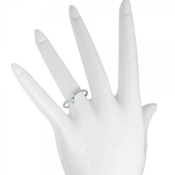 トルマリン/ダイヤモンド PTリング(ネオンブルー/10月誕生石)《WRGN3299》