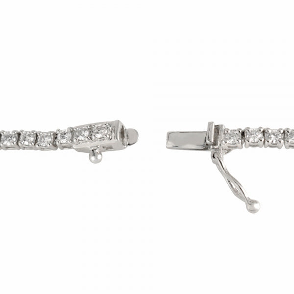 ダイヤモンド プラチナネックレス(計5.0カラット/グラデーション/テニス/フルネックレス/4月誕生石)《JNKD1276》