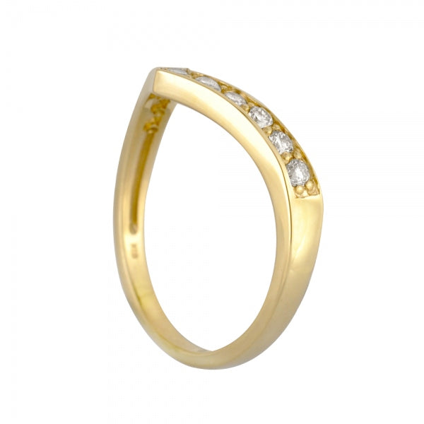 ダイヤモンド K18リング(計0.3カラット/シャープ/4月誕生石)《WRGD3265》