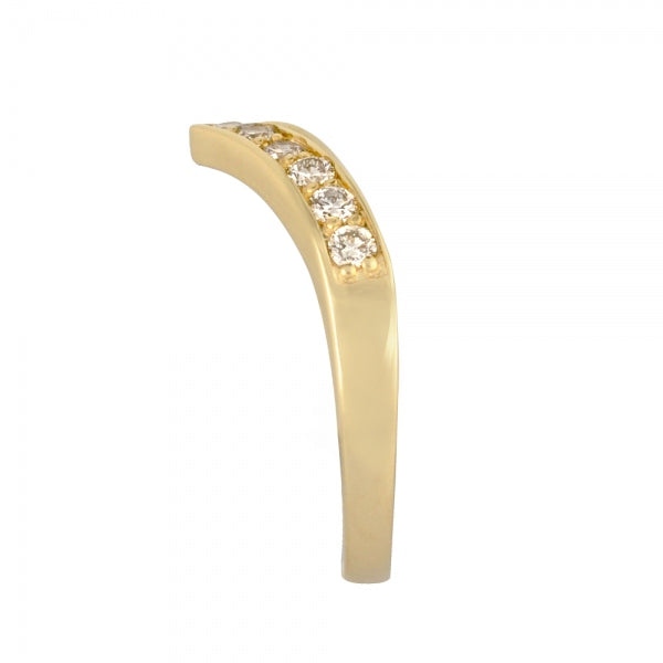 ダイヤモンド K18リング(計0.3カラット/シャープ/4月誕生石)《WRGD3265》