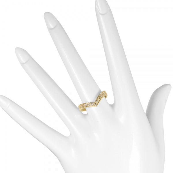 ダイヤモンド K18リング(計0.3カラット/シャープ/4月誕生石)《WRGD3265》