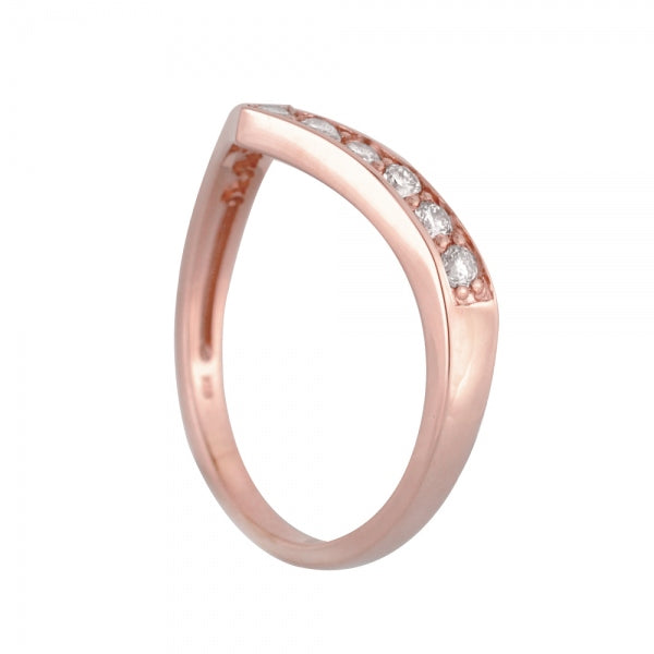 ダイヤモンド K18リング(計0.3カラット/シャープ/4月誕生石)《WRGD3266》