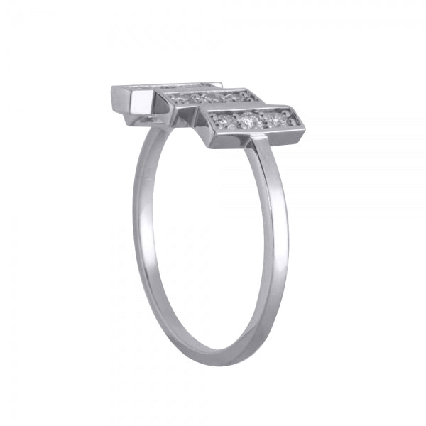 ダイヤモンド K18リング(計0.3カラット/タイル/4月誕生石)《WRGD3267》