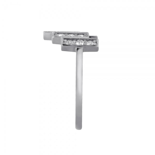 ダイヤモンド K18リング(計0.3カラット/タイル/4月誕生石)《WRGD3267》