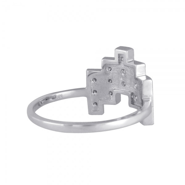 ダイヤモンド K18リング(計0.3カラット/タイル/4月誕生石)《WRGD3267》