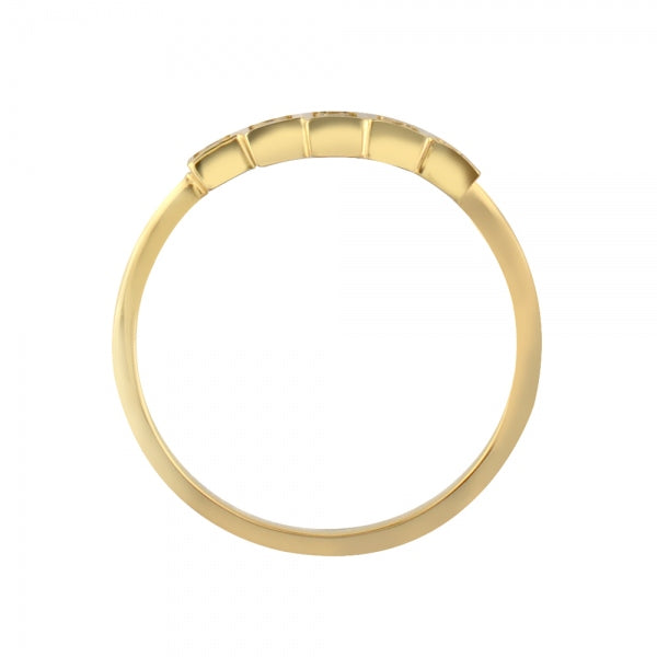 ダイヤモンド K18リング(計0.3カラット/タイル/4月誕生石)《WRGD3268》