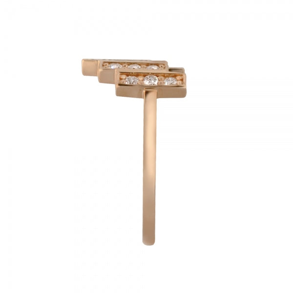 ダイヤモンド K18リング(計0.3カラット/タイル/4月誕生石)《WRGD3269》