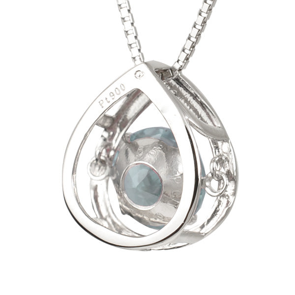 アレキサンドライト プラチナネックレス(クレサンベール/ダンシングストーン/雫モチーフ/6月誕生石)《WPDA2714》