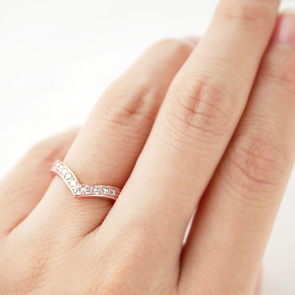 ダイヤモンド K18リング(計0.3カラット/シャープ/4月誕生石)《WRGD3266》