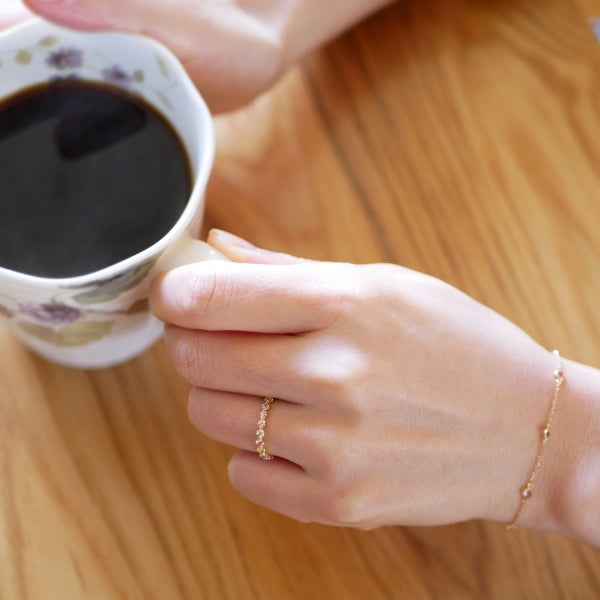 マルチカラー K18リング(クレサンベール/マルチカラー/9月誕生石)《BRGX9392》