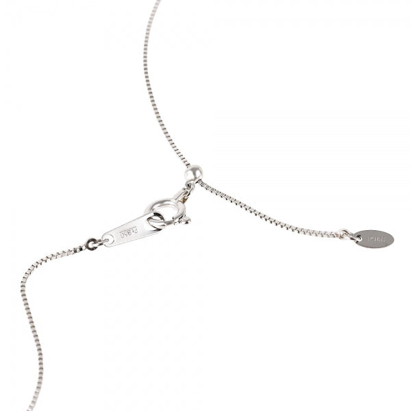 パパラチアサファイア/ダイヤモンド プラチナネックレス(クレサンベール/ペアシェイプ/取り巻き/9月誕生石)《WPDP4102》