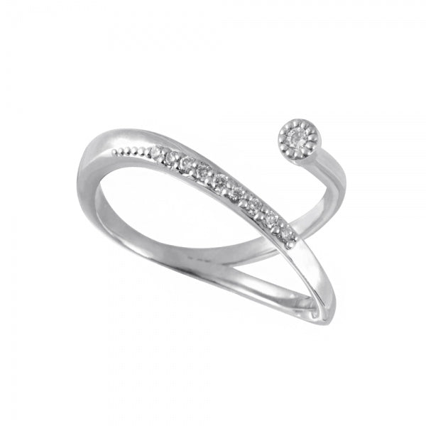 ダイヤモンド プラチナリング(計0.07カラット/インデックス/ミル打ち/4月誕生石)《WRGD3563》