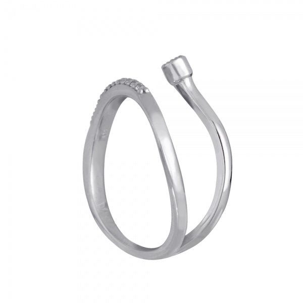 ダイヤモンド プラチナリング(計0.07カラット/インデックス/ミル打ち/4月誕生石)《WRGD3563》