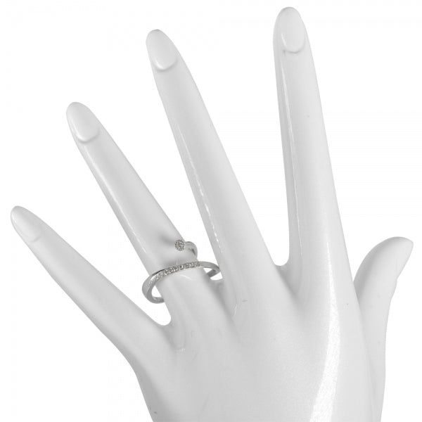 ダイヤモンド プラチナリング(計0.07カラット/インデックス/ミル打ち/4月誕生石)《WRGD3563》