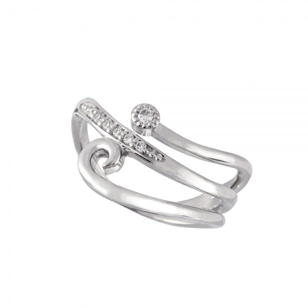 ダイヤモンド プラチナリング(インデックス/ミル打ち/4月誕生石)《WRGD3560》