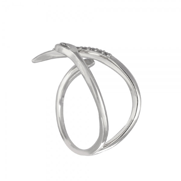 ダイヤモンド プラチナリング(計0.07カラット/インデックス/リーフモチーフ/4月誕生石)《WRGD3559》