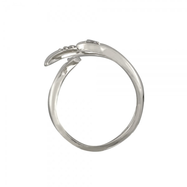 ダイヤモンド プラチナリング(計0.07カラット/インデックス/リーフモチーフ/4月誕生石)《WRGD3559》