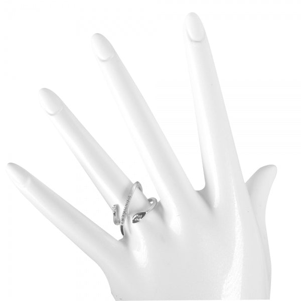 ダイヤモンド プラチナリング(計0.07カラット/インデックス/リーフモチーフ/4月誕生石)《WRGD3559》