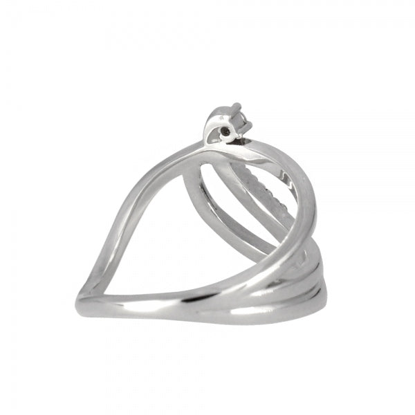 ダイヤモンド プラチナリング(計0.07カラット/インデックス/ティアラ/4月誕生石)《WRGD3558》