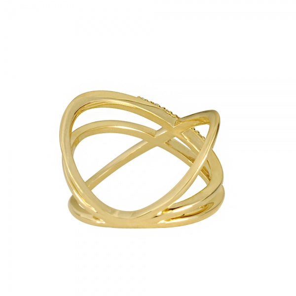 ダイヤモンド K18リング(インデックス/クロスモチーフ/4月誕生石)《WRGD3548》