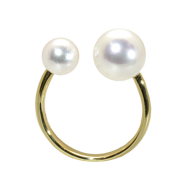 パール K18リング(アコヤ真珠/6.0mm/8.0mm/6月誕生石)《WRGQ2502》