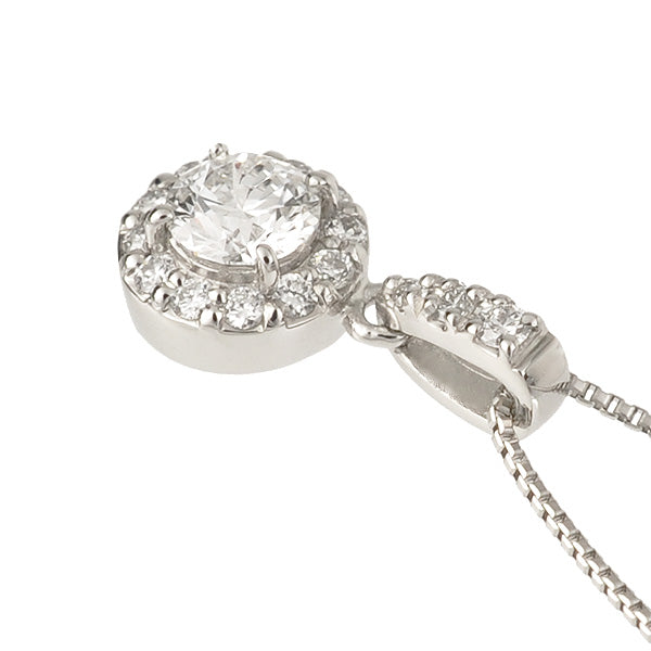 ダイヤモンド プラチナネックレス(0.2カラット/Dカラー/SI2UP/EXCELLENT/一粒/4月誕生石)《JPDD1056》