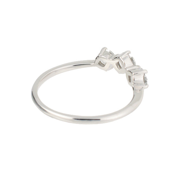 ダイヤモンド プラチナリング(計0.5カラット/Dカラー/SI2UP/EXCELLENT/4月誕生石)《JRGD1057》